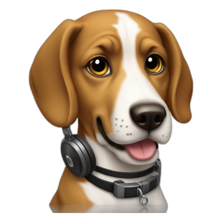 Dj dog sticker