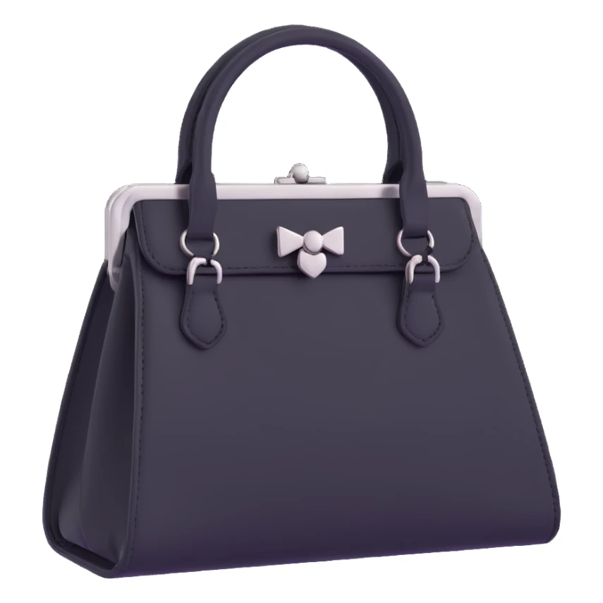 Black goth purse sticker