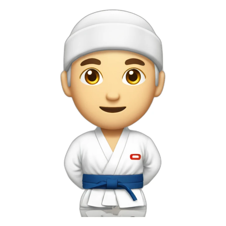 Judoanzug mit Gesicht sticker