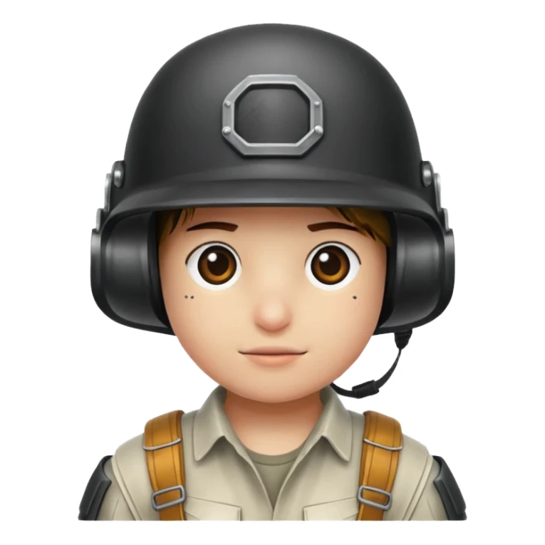 Üstünde (PUBG)yazan bir kask yap. sticker