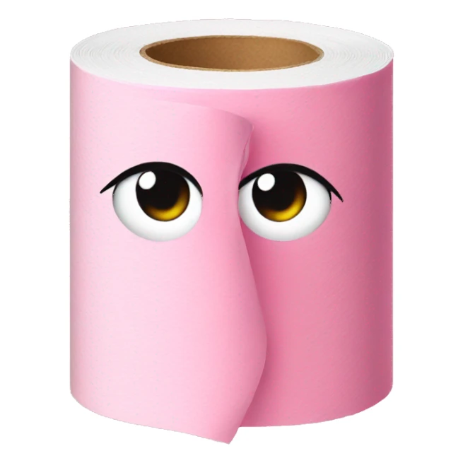 pink toilet paper  sticker