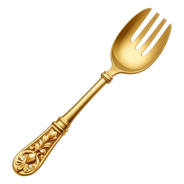 Fancy elegant aesthetic deluxe expensive utensil  sticker