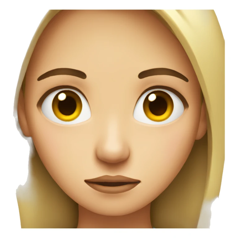 woman making sad face sticker