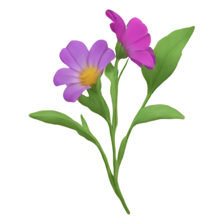 flowers pressing in a book  sticker