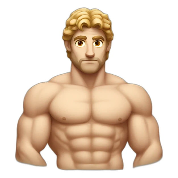 greek god with muscles sticker