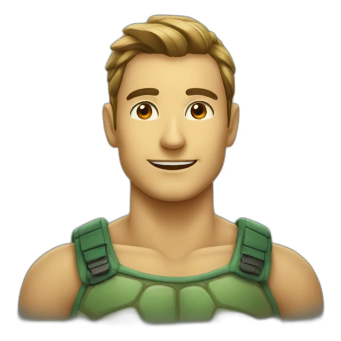 Tortue sur homme sticker