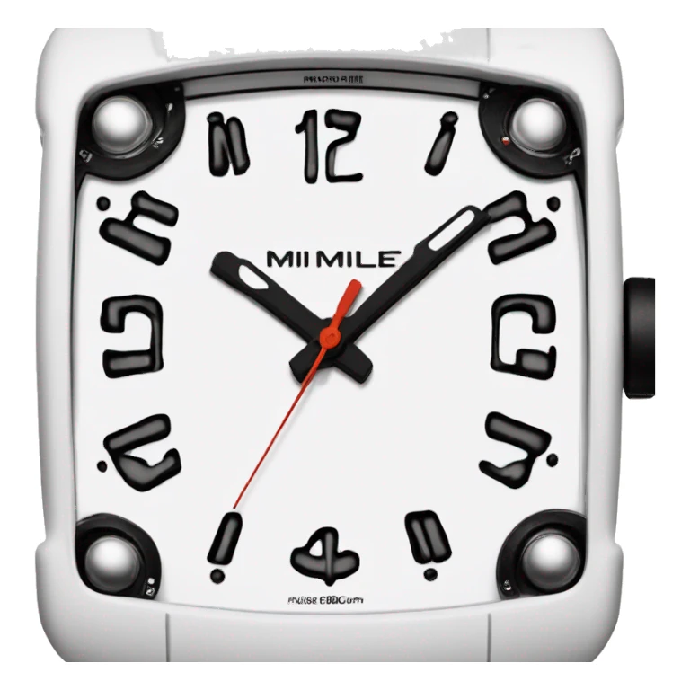 white watch Richard Mille sticker