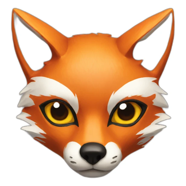 Fox mask sticker