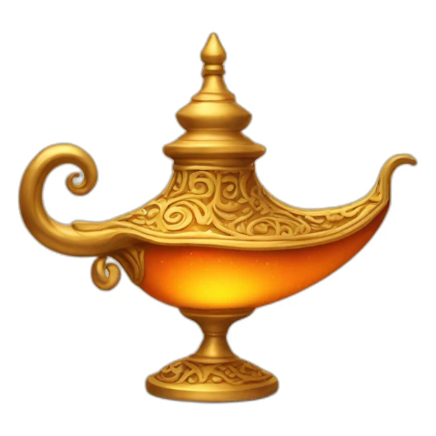 aladdin's lamp sticker