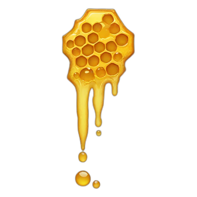 Dripping honeycomb sticker