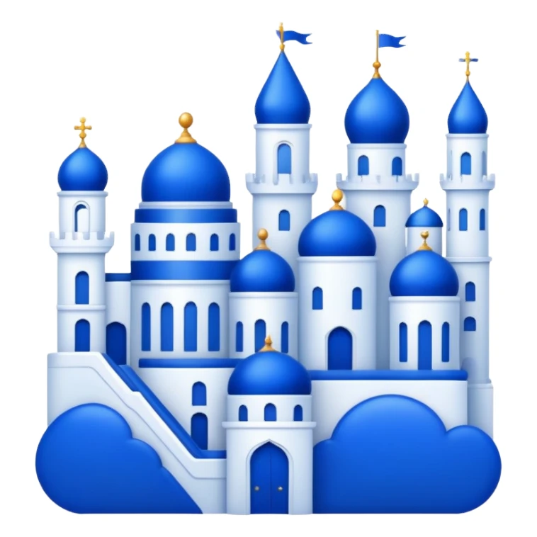Royal Blue Aesthetic Scenery Deco sticker