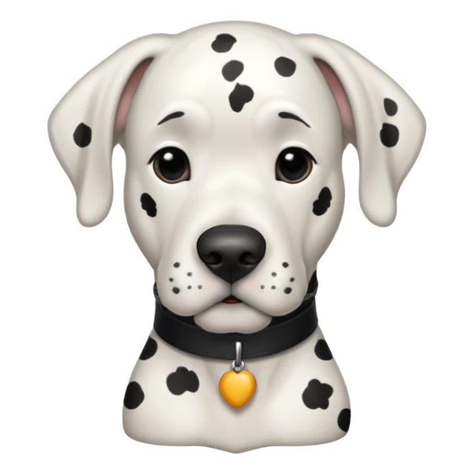 white Great Dane with black spots sticker