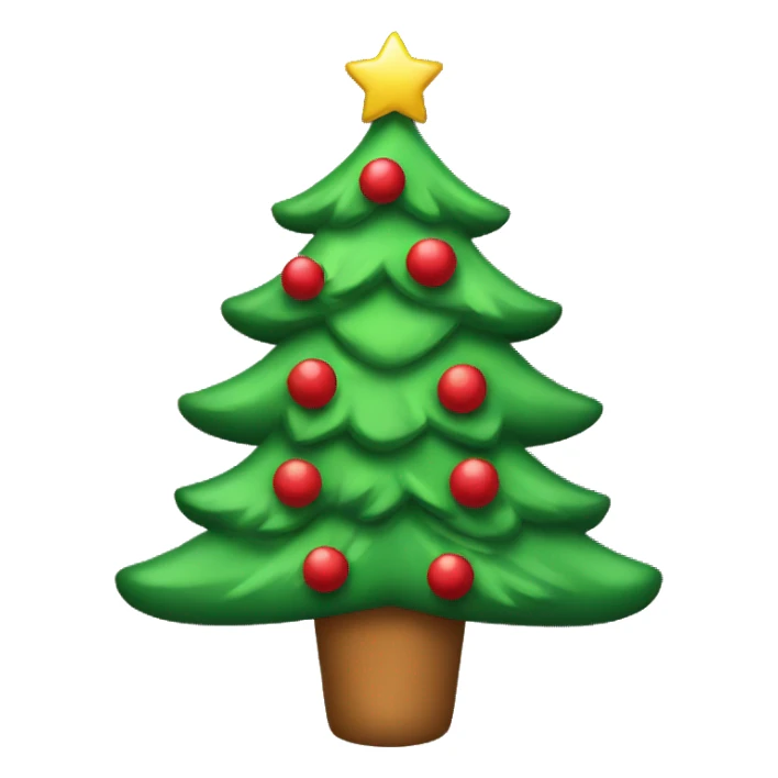 a Christmas tree with bows on it sticker