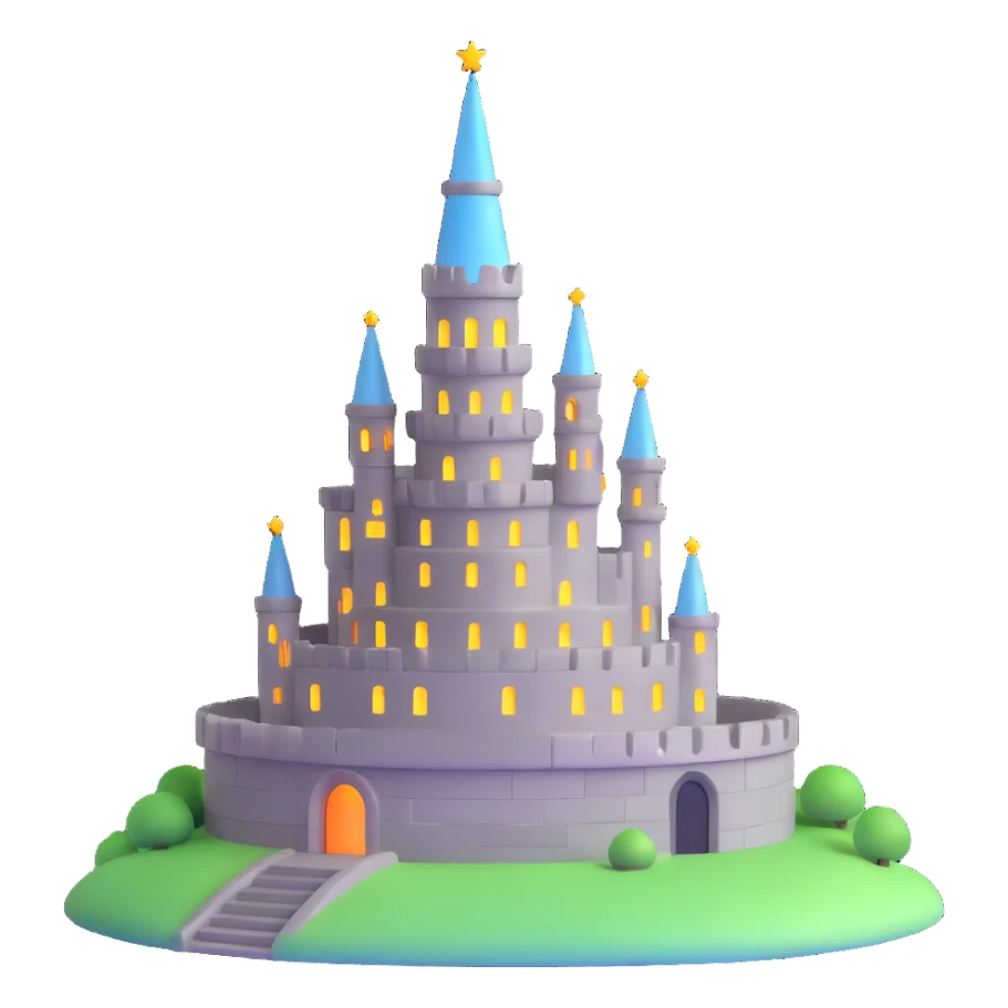 Oxford Babel Tower with glowing silver magic sticker