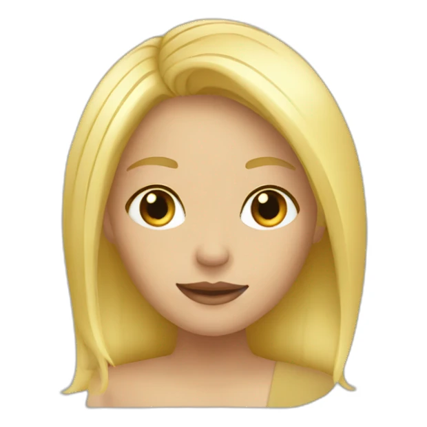 Fille blonde sticker