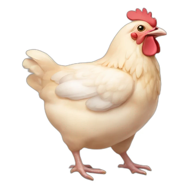 Porc qui mange du poulet  sticker