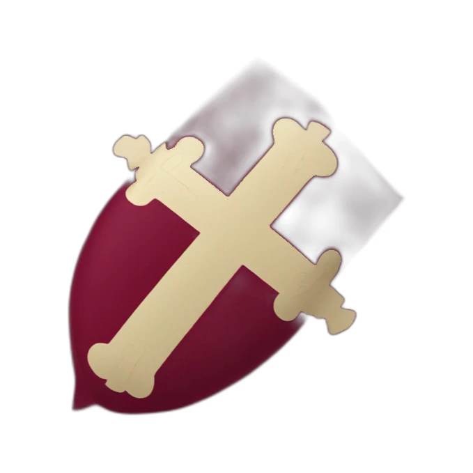 Cross of Burgundy flag sticker