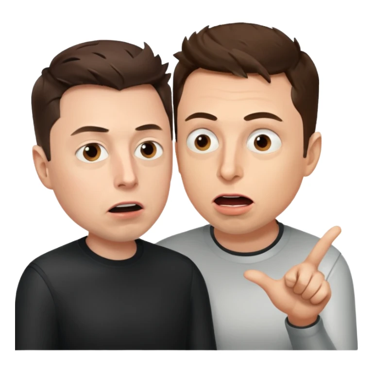 argument between Elon musk and Sam Altman sticker