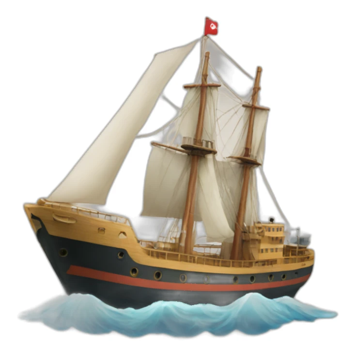 A ship that transports ships sticker