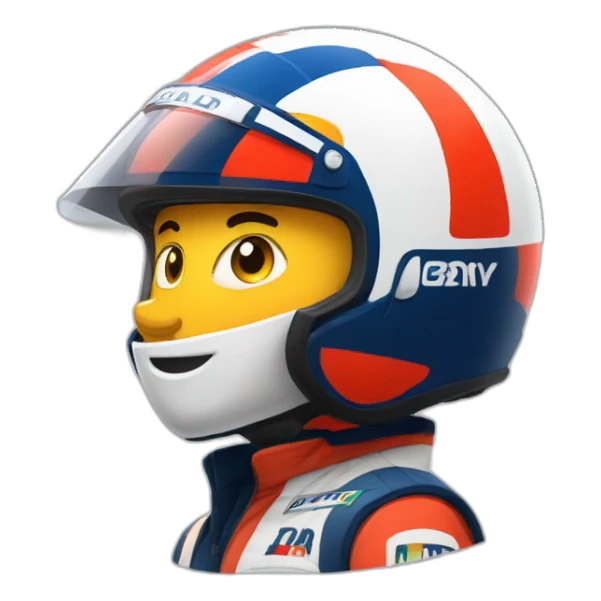 Rally man helmets martini sticker