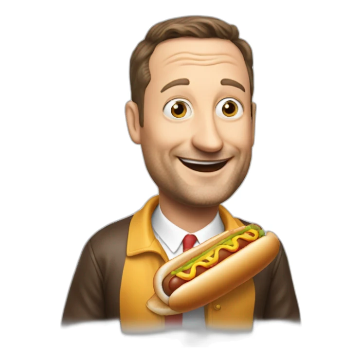 Tim Robinson hot dog sticker