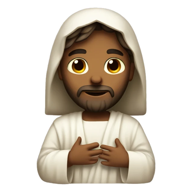 Cute merciful Jesus sticker