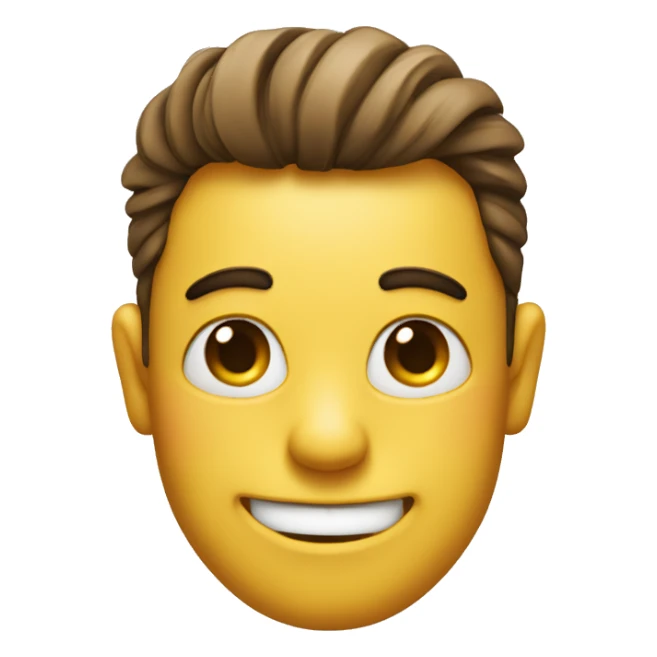 Smirking face and hearts sticker