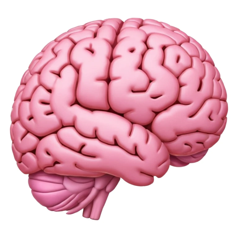 A lightening pink brain sticker