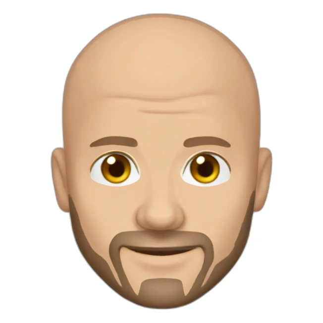 david beckham bald sticker