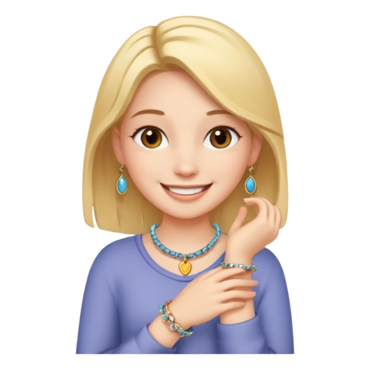 Charm Bracelet Girl sticker