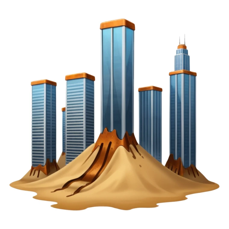 Skyscrapers on quicksand sticker