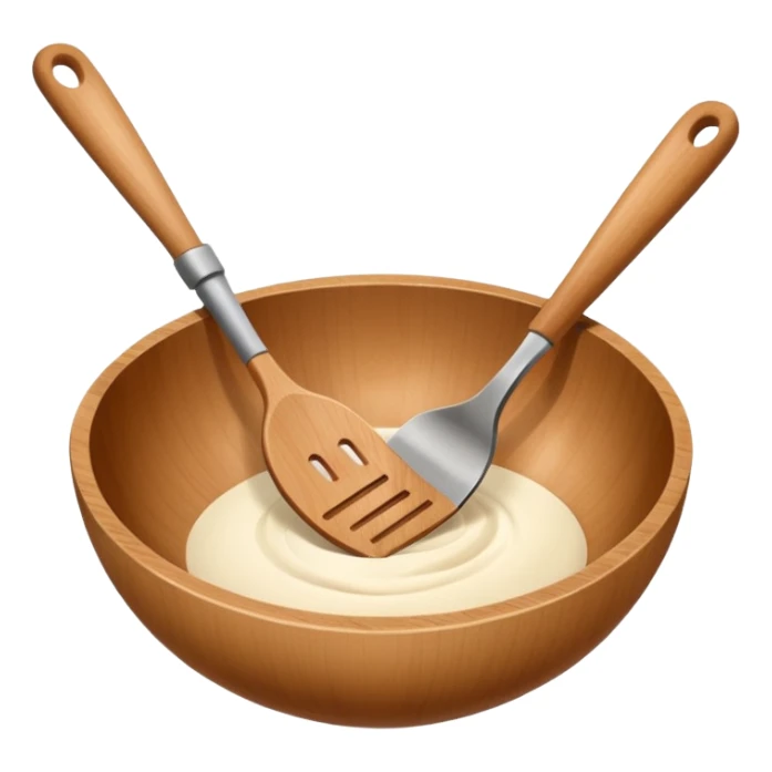 wooden kitchen utensils and items sticker