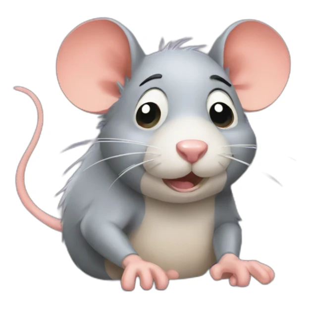 tired rat sticker