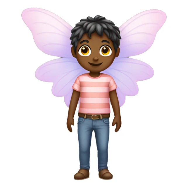 fairy with stripped shirt  sticker
