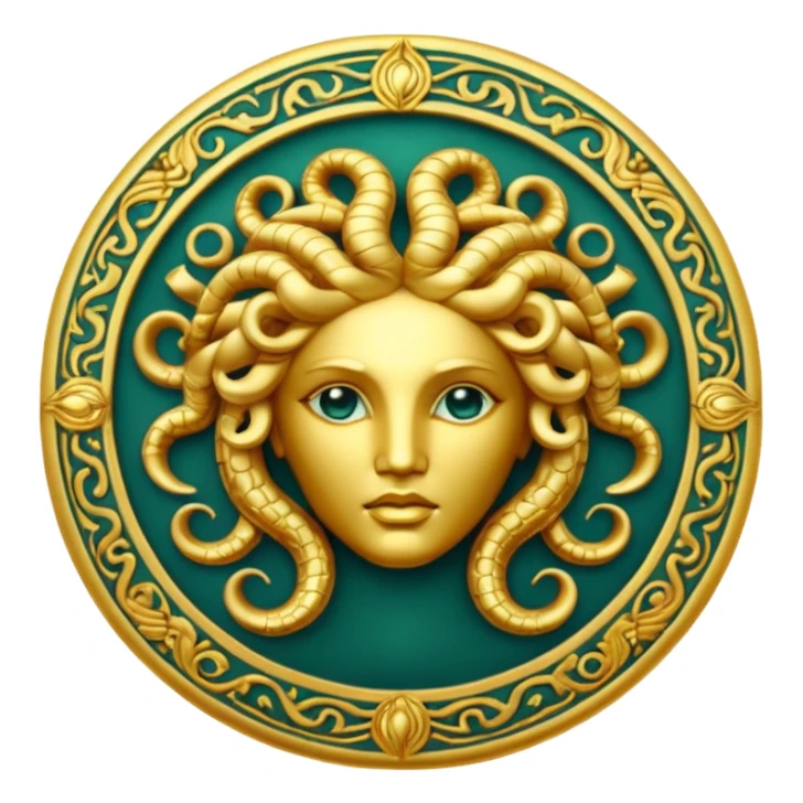 Medusa Versace logo sticker