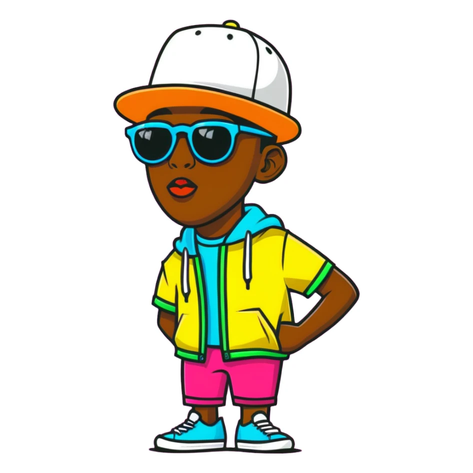 Tyler the Creator rapper with his iconic style sticker