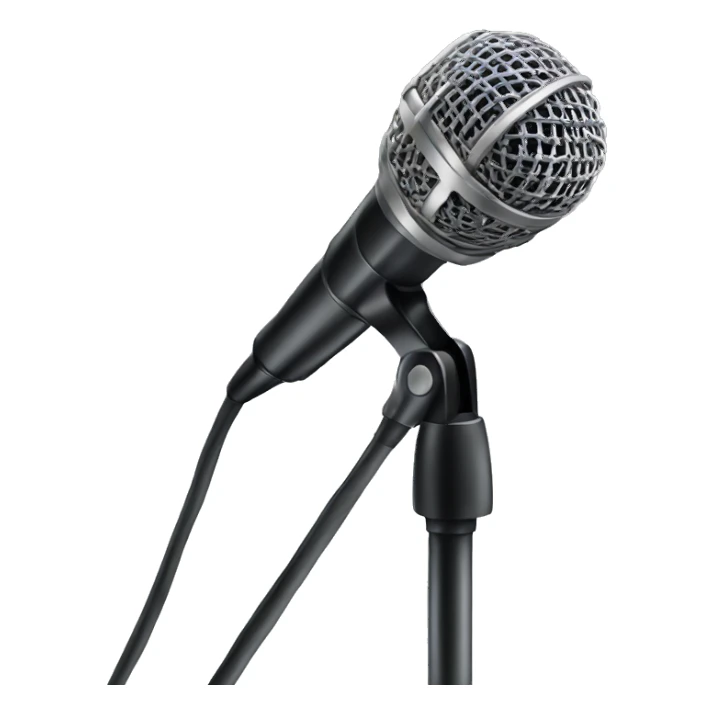 microphone long stand sticker