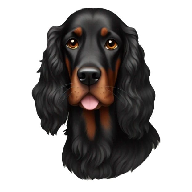 Totally Black irish setter sticker