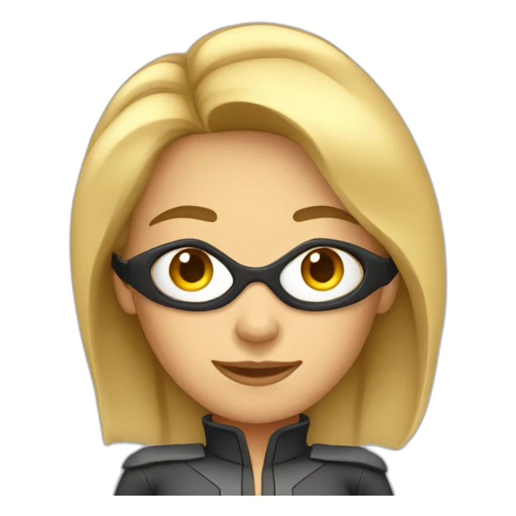 super hero female manager sticker