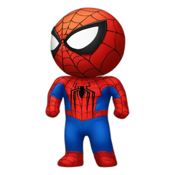 spiderman round emoji sticker