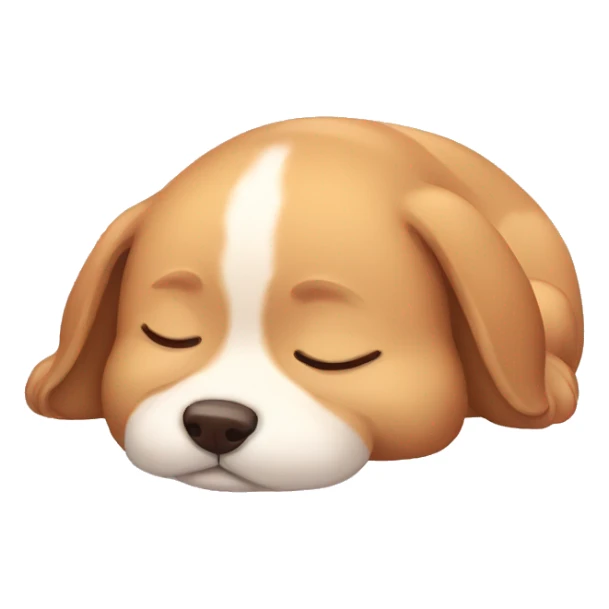 Kawaii dog sleeping sticker