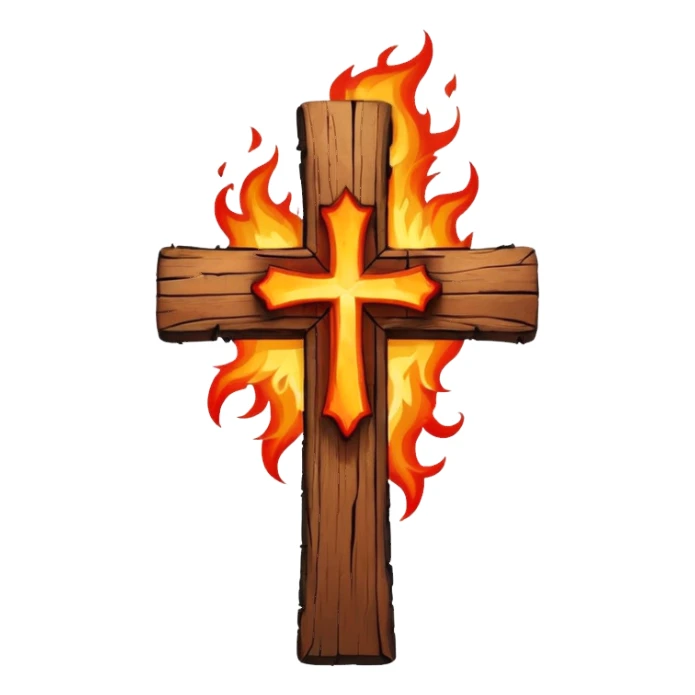 kkk cross symbol sticker