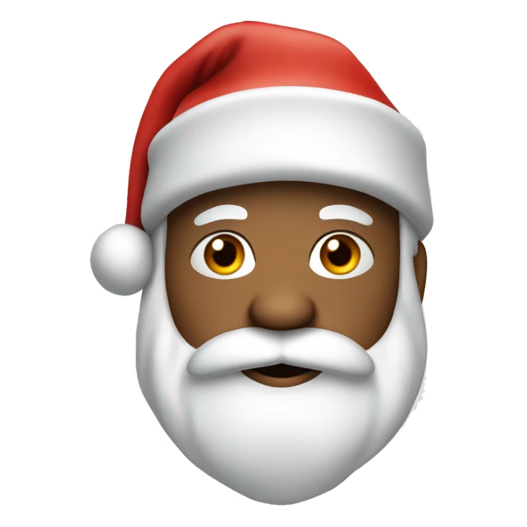 Santa in a Christmas hat sticker