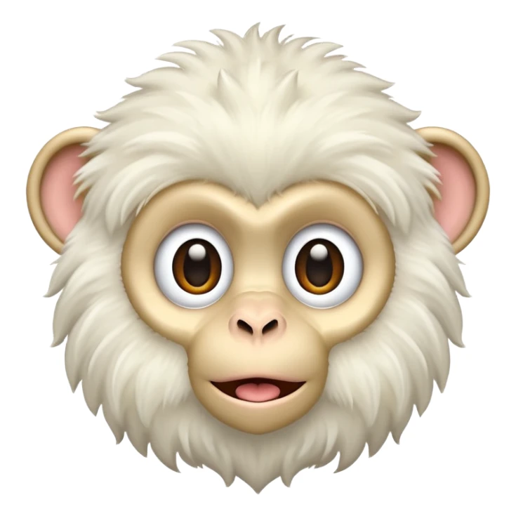 white monkey sticker