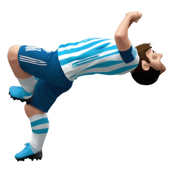 Lionel Messi taking backflip sticker