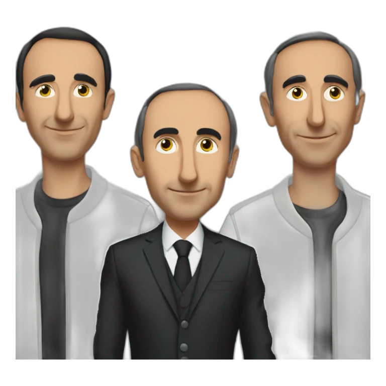 Eric-zemmour-avec-son-amis-noir sticker