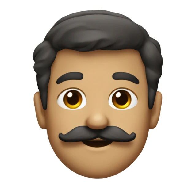 Just A moustache sticker