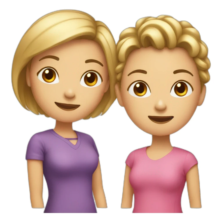 Mum and daugther sticker