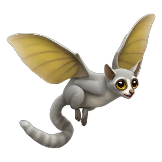 flying galago senegalensis sticker