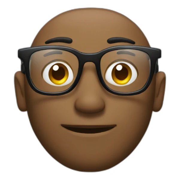 Face with beautiful glasses   sticker